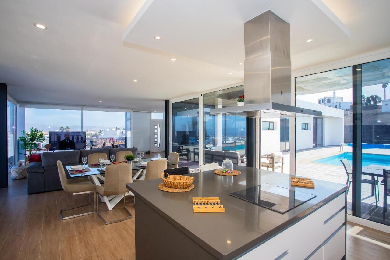 Eslanzarote Eco Villa Tony, Heated Pool, Jacuzzi, Sat Tv, Super Wifi La Costa Luaran gambar