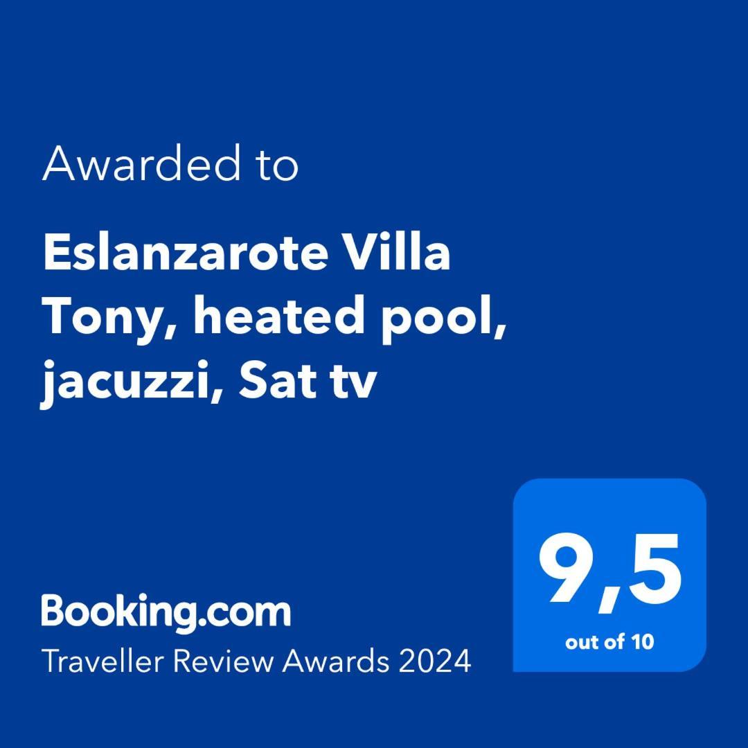 Eslanzarote Eco Villa Tony, Heated Pool, Jacuzzi, Sat Tv, Super Wifi La Costa Luaran gambar